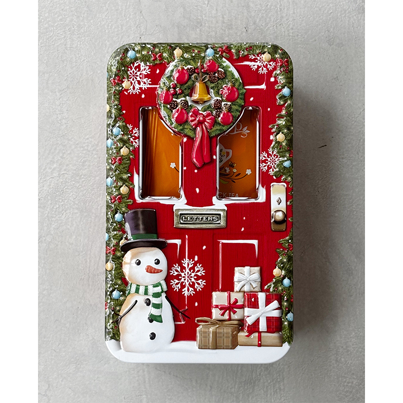 ドア・リース缶・レッド